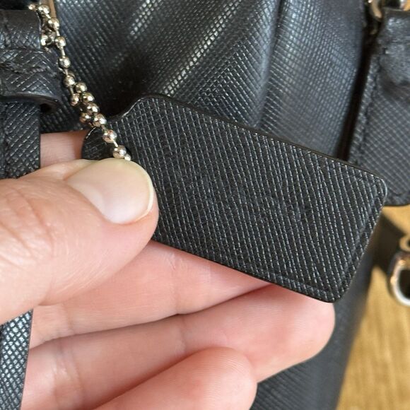 Coach Peyton Bennett Mini Satchel Black Leather Crossbody and Top Handles - Picture 11 of 16